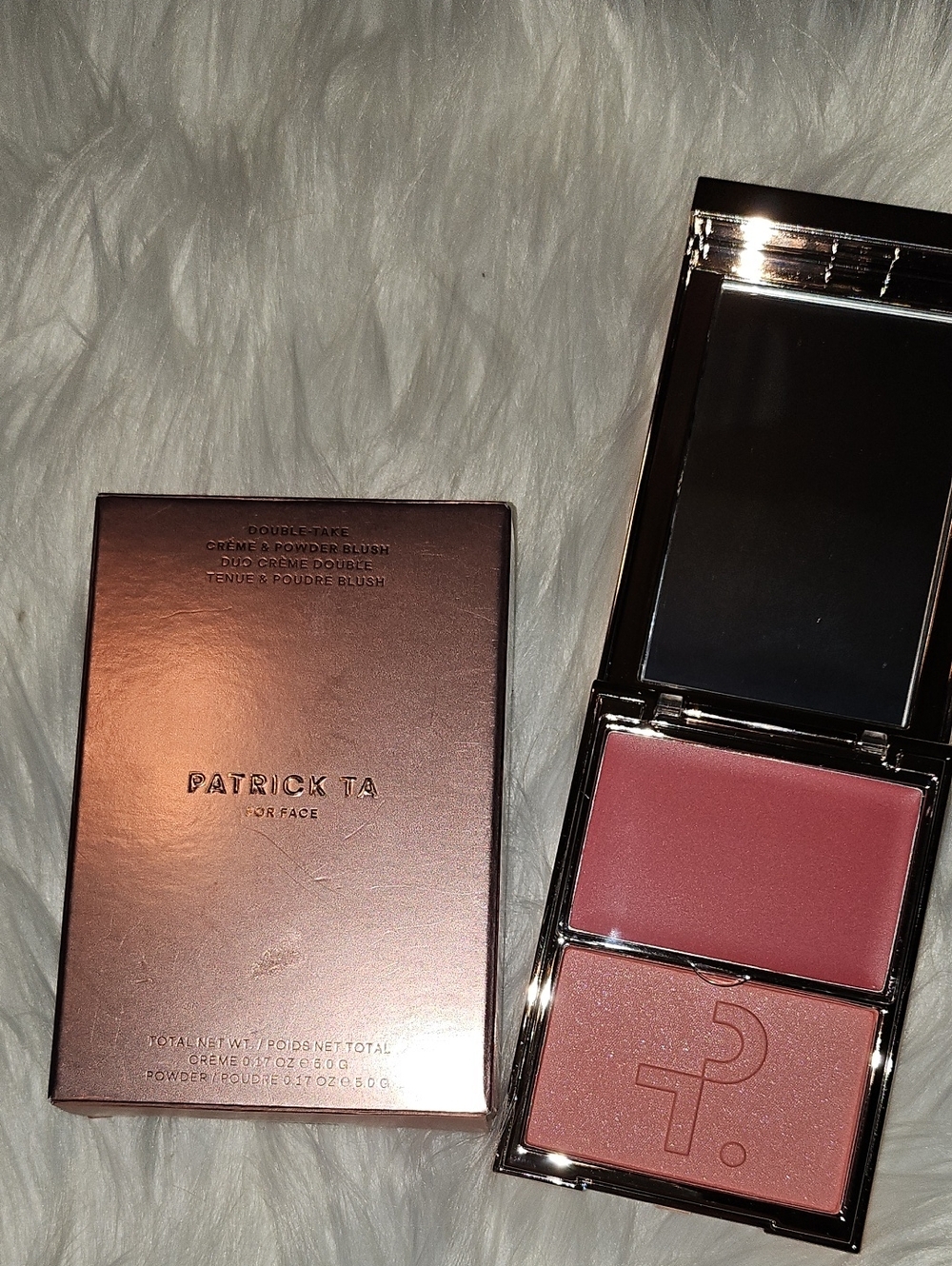 Patrick Ta Double Take Creme & Powder Blush - She's That Girl - New